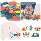 155-210 Pcs Wooden Creative Shape Puzzle - Educational Toys for Kids_N59Shop