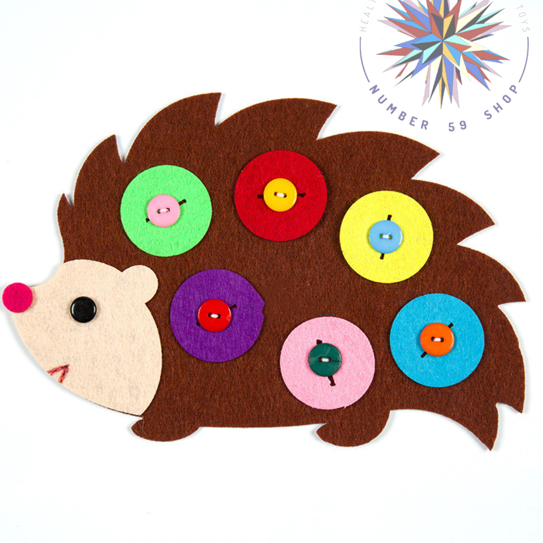 Cute Animal DIY Zipper Button Non Woven Boards for Kids_N59Shop
