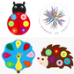 Cute Animal DIY Zipper Button Non Woven Boards for Kids_N59Shop