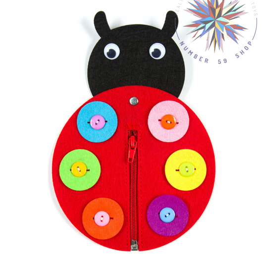 Cute Animal DIY Zipper Button Non Woven Boards for Kids_N59Shop