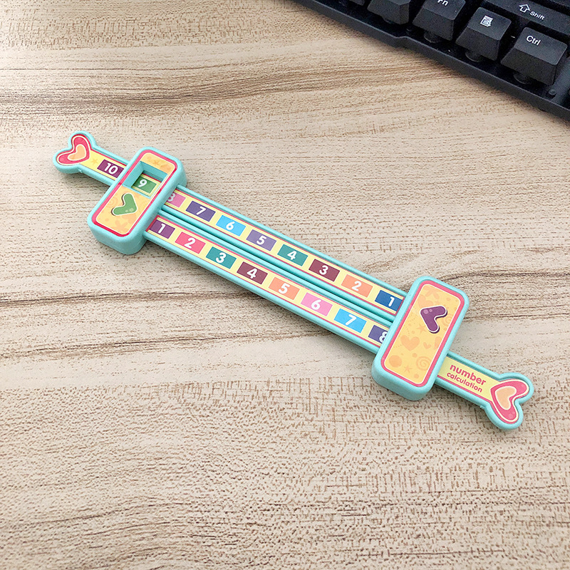 Cute Cartoon Plastic Number Counting Ruler-Math Toys-Educational Toys for Kids
