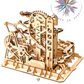 DIY 3D Wooden Mechanical Gear Marble Roller Coaster Building Set-Educational Toys for Kids