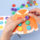 Lacing Threading Sewing on Buttons Wooden Board Game_N59Shop