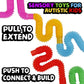    N59Shop 4 Pack Colorful Mini Pop Tube Kids Toy -Sensory Fidget Toy 
