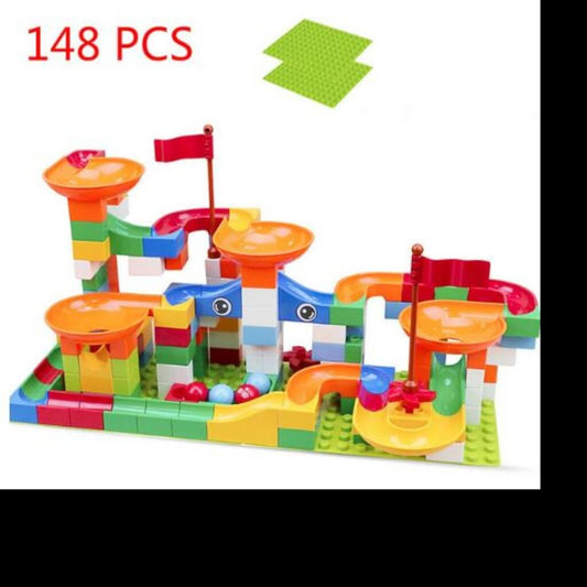 DIY Marble Race Track Run Funnel Slide-Educational Toys for Kids