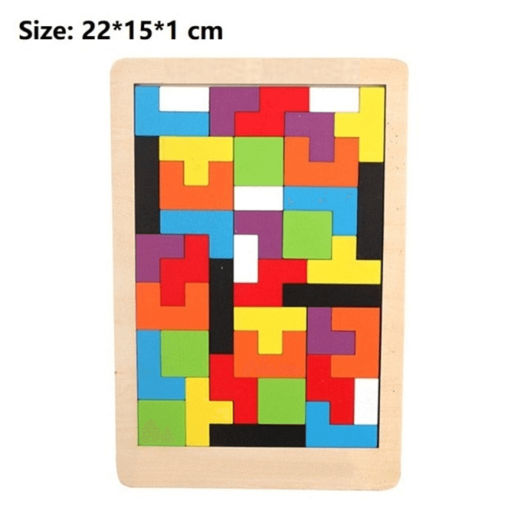Tetris Game Building Blocks 2 in 1 Board Game 