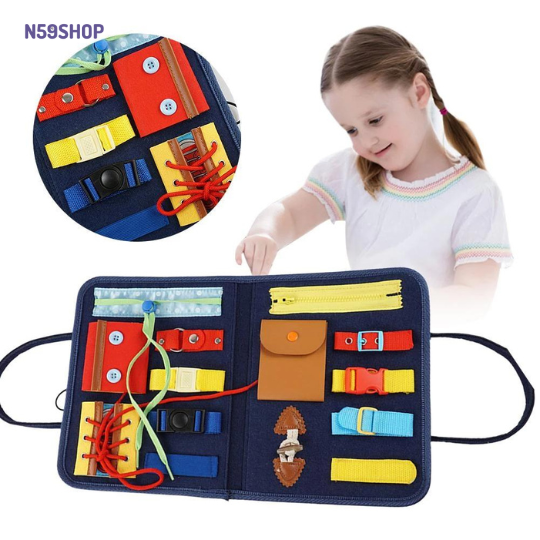 Toddler Sensory Buckle Busy Board-Educational Toys for Kids