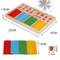 Wooden Numbers with Counting Sticks Math Board_N59Shop