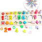 Wooden Shape Number Counting Sorting Stacking Puzzle for Kids_N59Shop